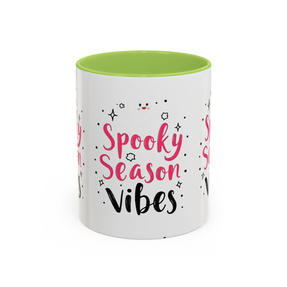 Spooky Season Vibes Accent Coffee Mug (Halloween 11/15oz)