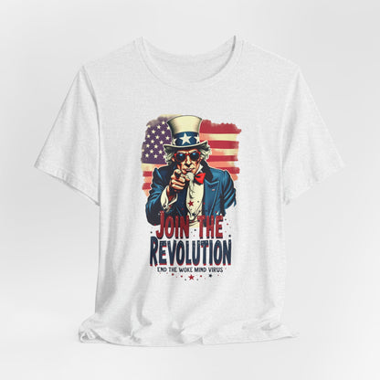 Revolution Uncle Sam T-Shirt — "Join the Revolution" Patriotic Graphic Tee