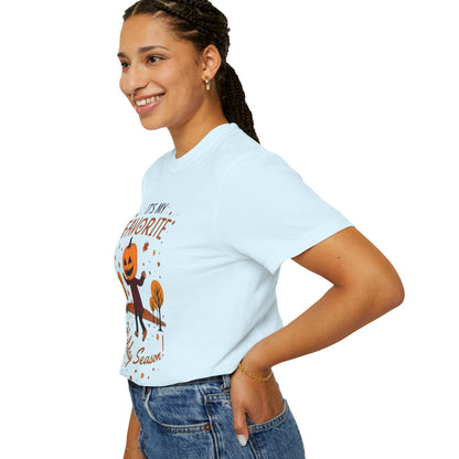 Halloween Pumpkin Head T-Shirt — "It's My Favorite Holiday Season!"