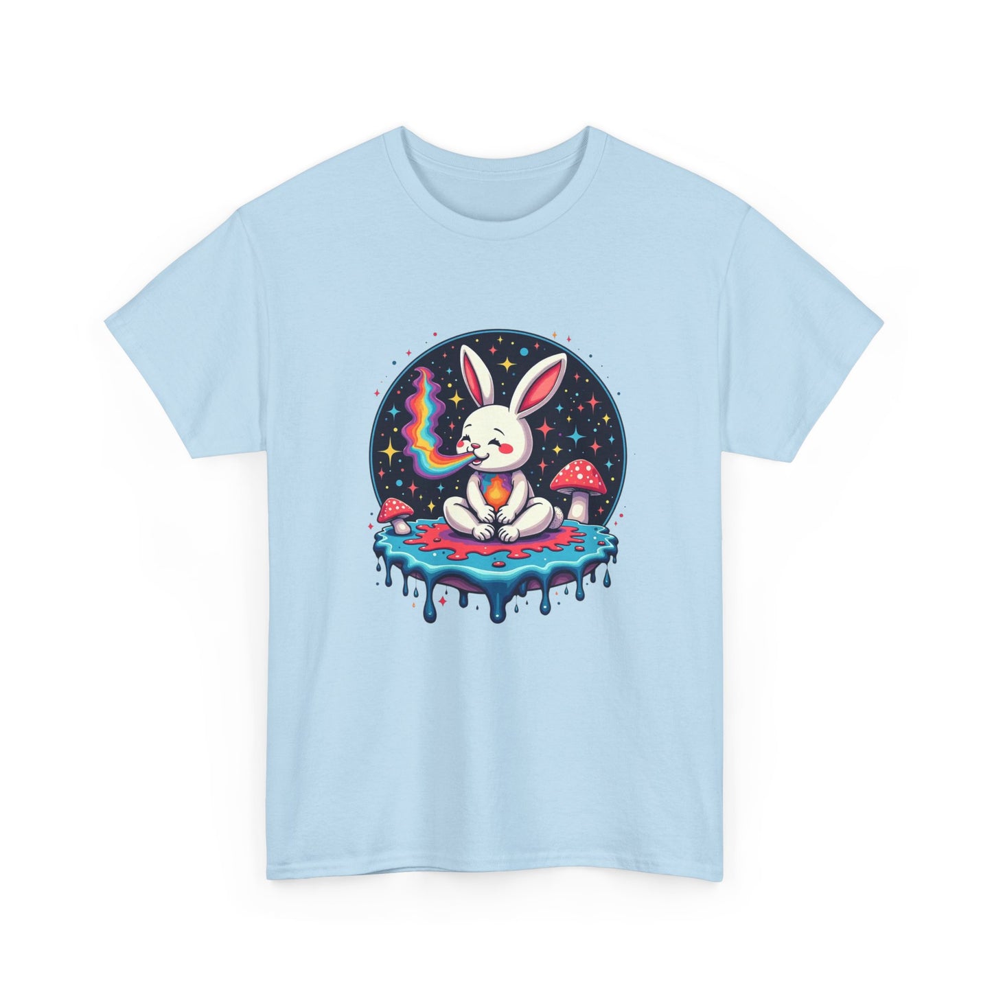 Mystical Bunny Tee — Cute Meditating Rabbit Graphic T-Shirt