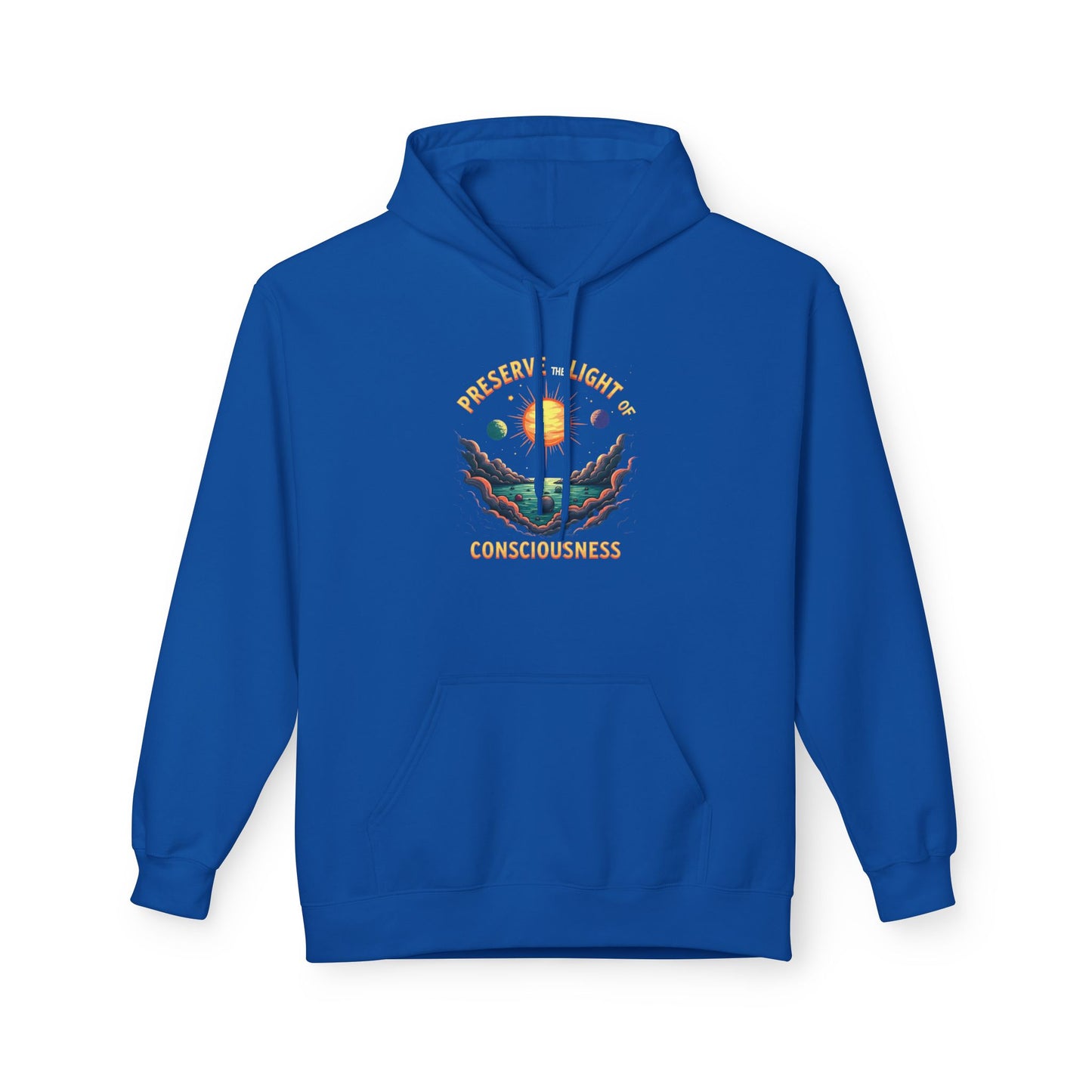 Consciousness Preservation Hoodie — "Preserve the Light of Consciousness" Graphic Hoodie