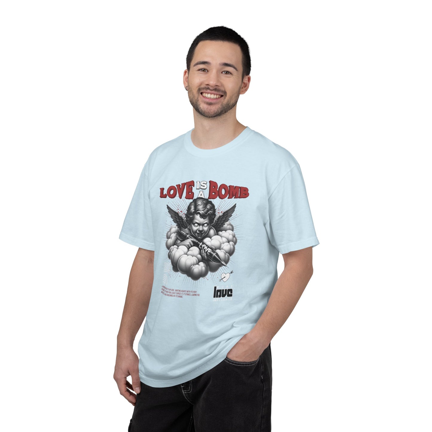 Love Is a Bomb T-Shirt — Vintage Cherub Graphic Tee