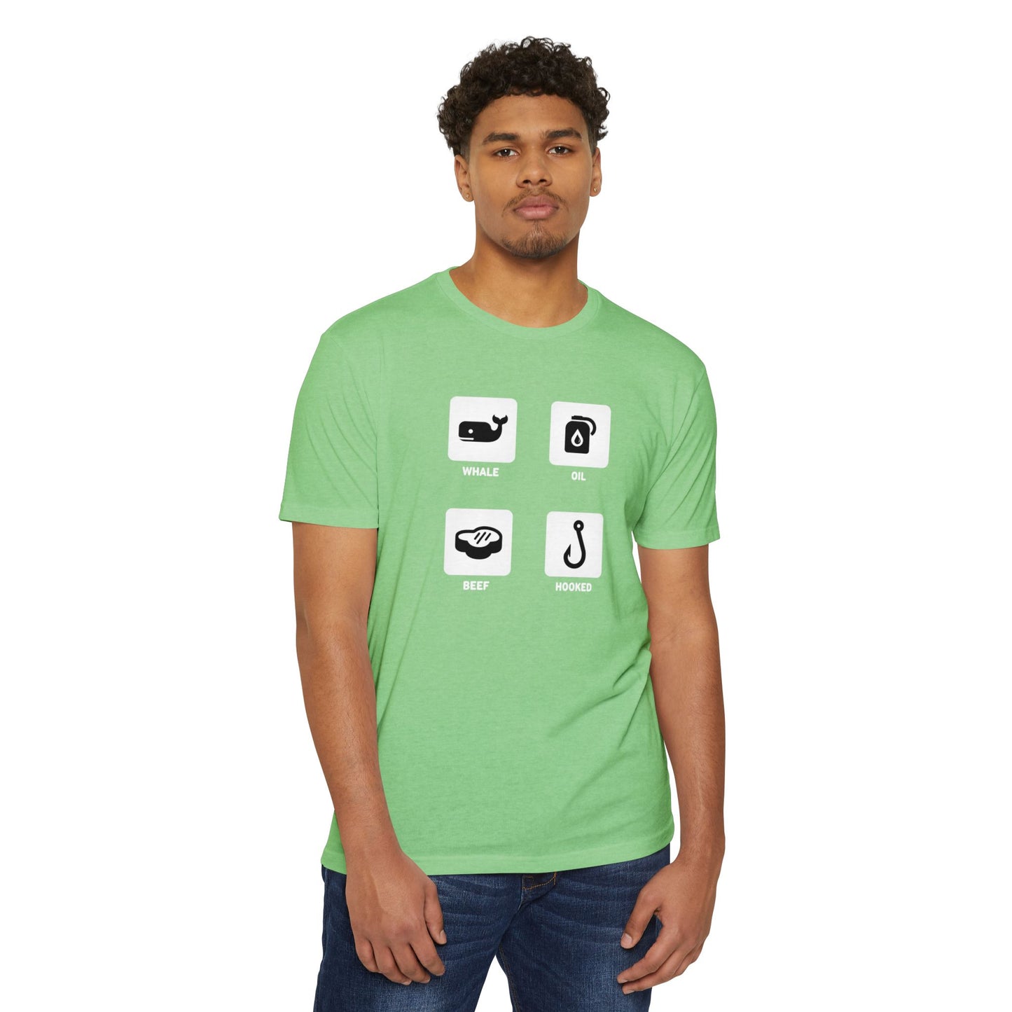 Whale, Oil, Beef, Hooked Icon Graphic Tee