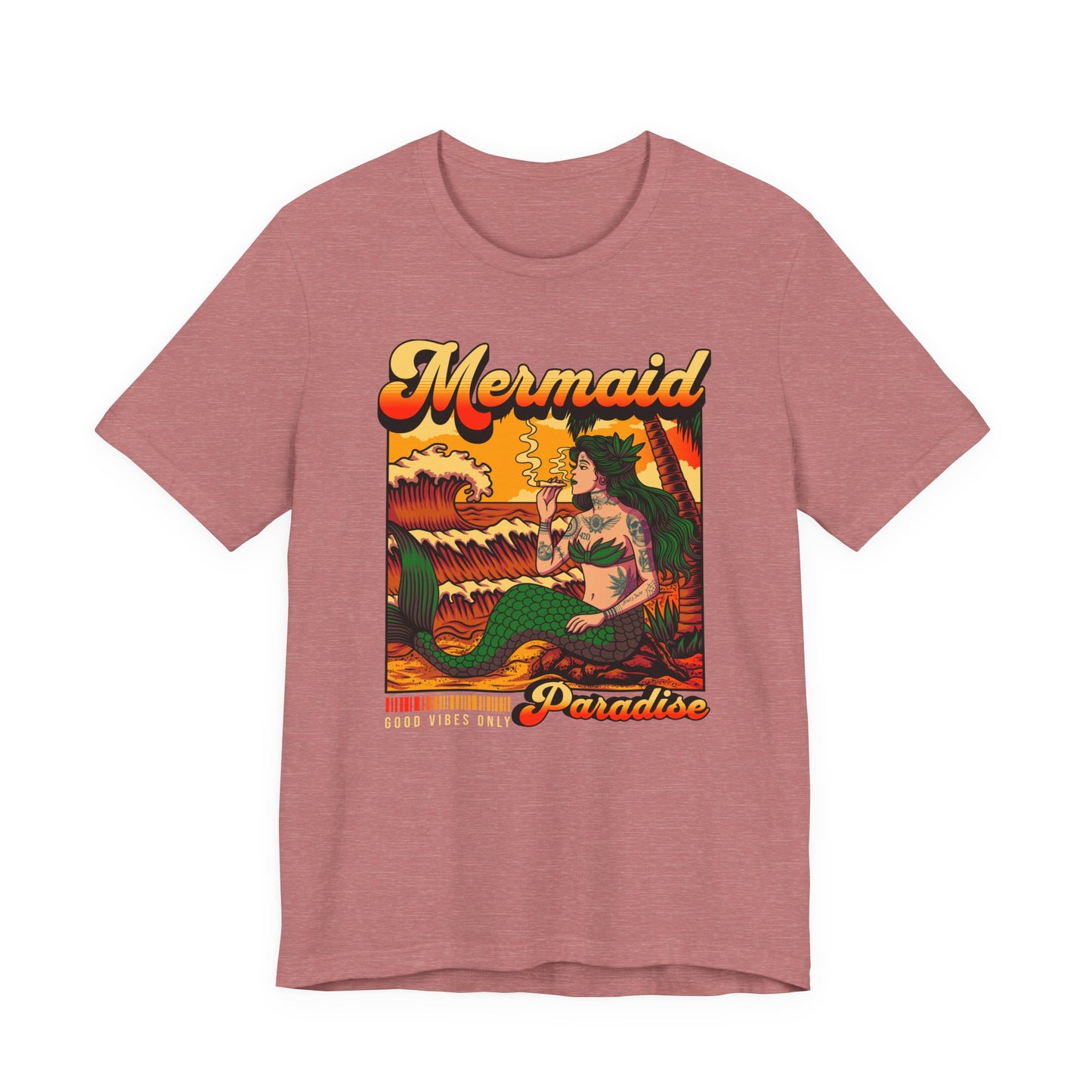 Mermaid Paradise Tee — Retro Vintage Beach Graphic T-Shirt