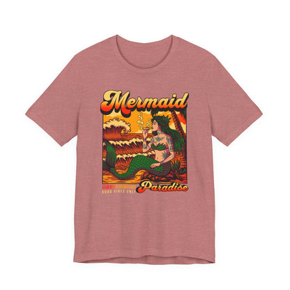 Mermaid Paradise Tee — Retro Vintage Beach Graphic T-Shirt
