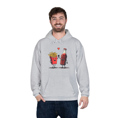 Fries and Soda Love, Unisex EcoSmart® Pullover Hoodie Sweatshirt