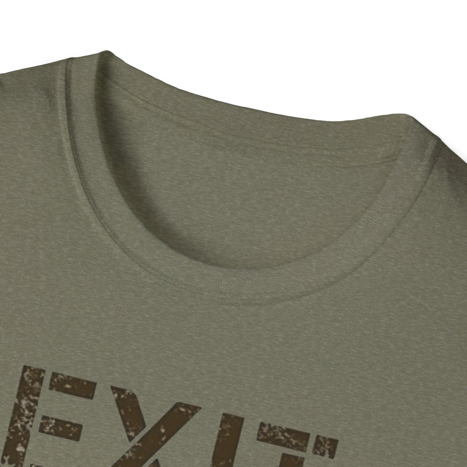 Exit Strategy Unisex Softstyle T-Shirt, Casual Wear, Fun Graphic Tee, Gift for Friends, Statement Shirt, Everyday Comfort - Psychonaut Swag