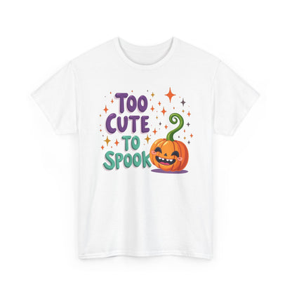 Too Cute to Spook Pumpkin T-Shirt — Cute Halloween Graphic Tee