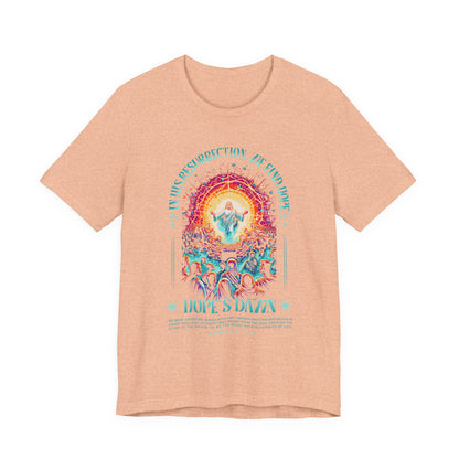 Resurrection Concert Tee — "Hope's Dawn" Christian Worship Graphic Shirt