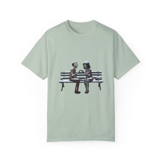 Park bench, Unisex Garment-Dyed T-shirt - Psychonaut Swag