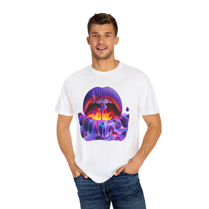 Lava Lips, Unisex Garment-Dyed T-shirt
