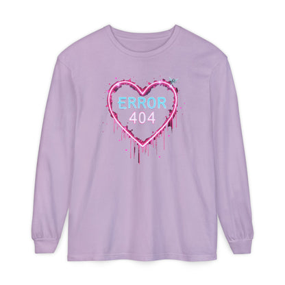 Error 404 Neon Heart Long Sleeve Tee