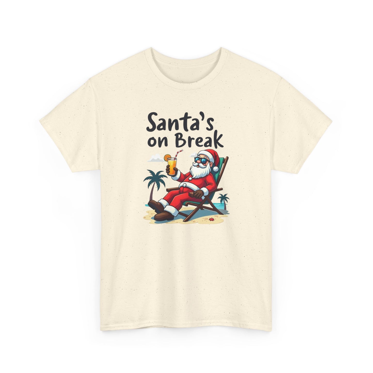 Santa's On Break T-Shirt – Funny Tropical Christmas Tee
