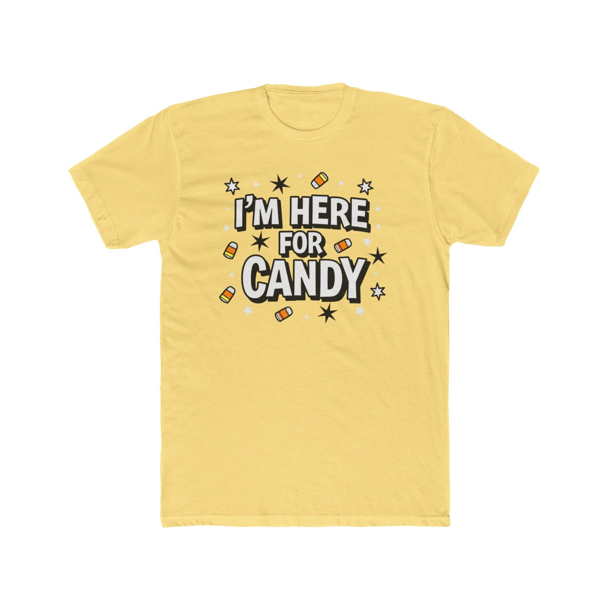 Fun Halloween Tee, I'm Here for Candy Unisex T-Shirt, Seasonal Fashion, Gift for Candy Lovers, Halloween Costume, Trick or Treat Shirt - Psychonaut Swag