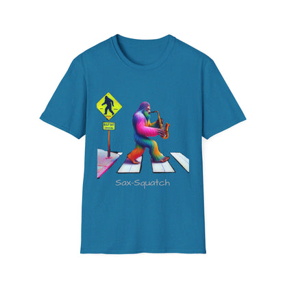 Sax-Squatch, Unisex Softstyle T-Shirt - Psychonaut Swag