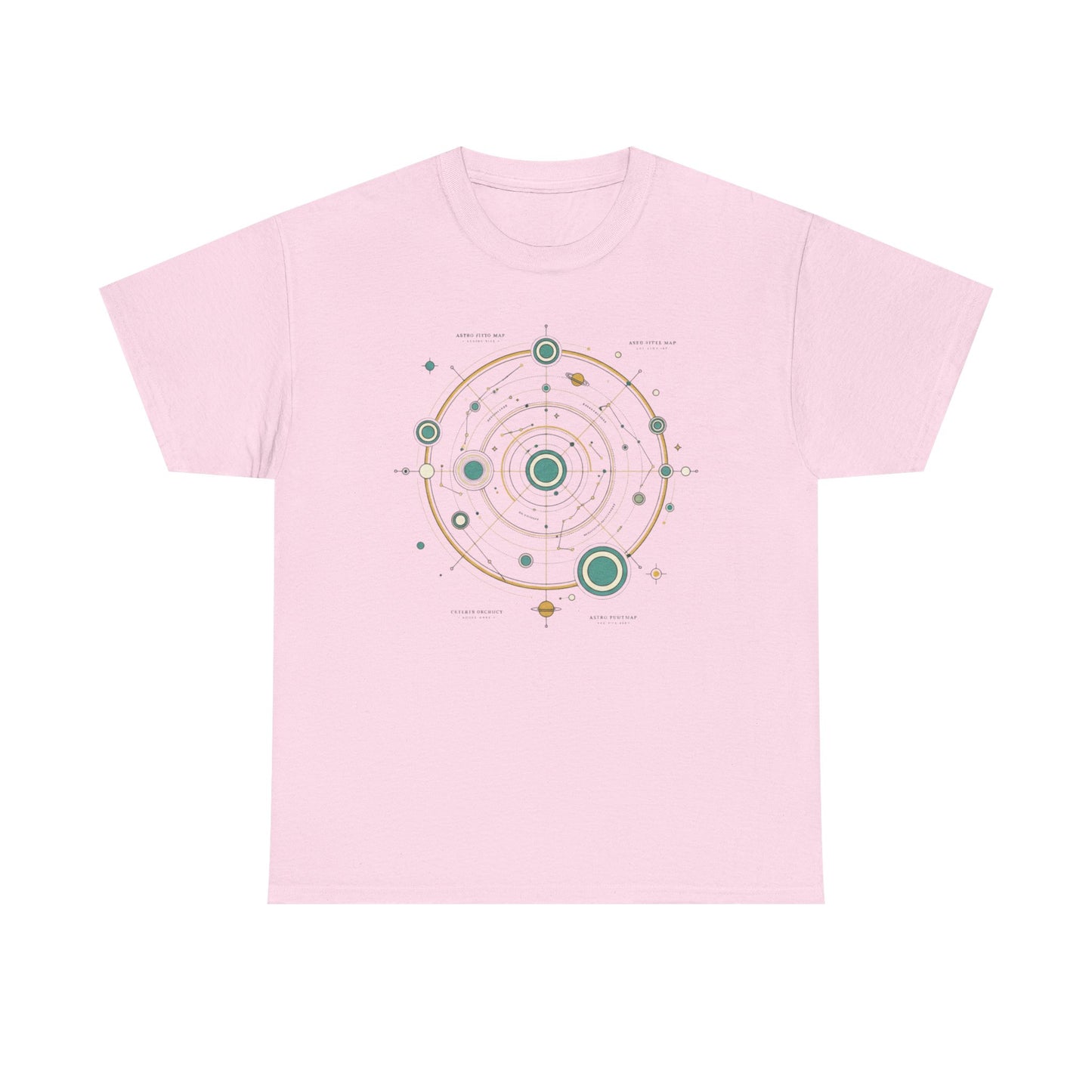 Solar System Minimalist T‑Shirt — Celestial Orbit Graphic Tee