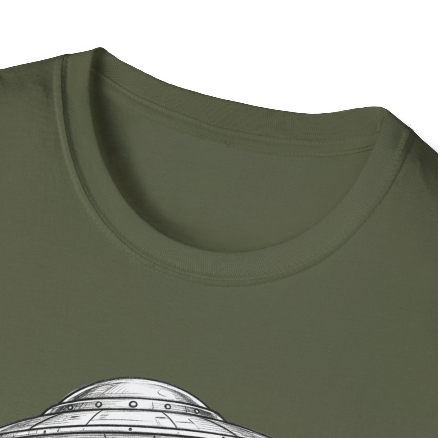 Alien Abduction Easter Bunny T-Shirt — UFO Beaming Candy Design