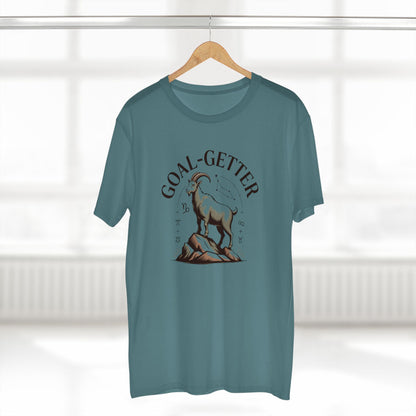 Goal-Getter Goat, Capricorn T-Shirt – Motivational Mountain Climber Tee
