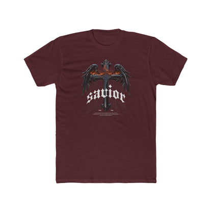 Savior Cross & Wings Graphic Tee - Gothic Christian Streetwear