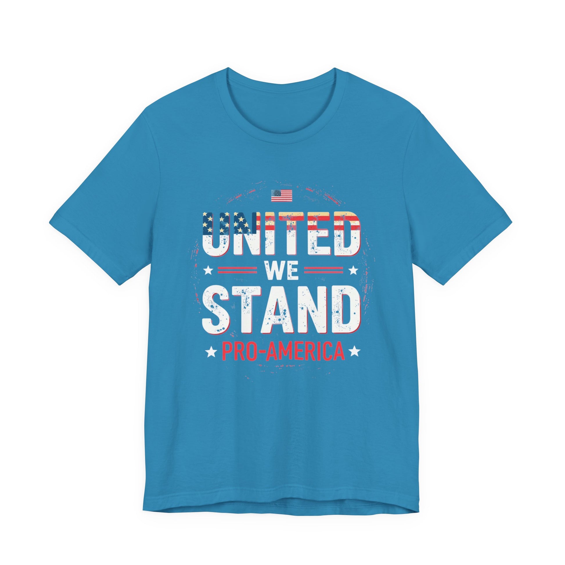 United We Stand Pro-America Unisex Tee - Casual Patriotic Shirt - Psychonaut Swag