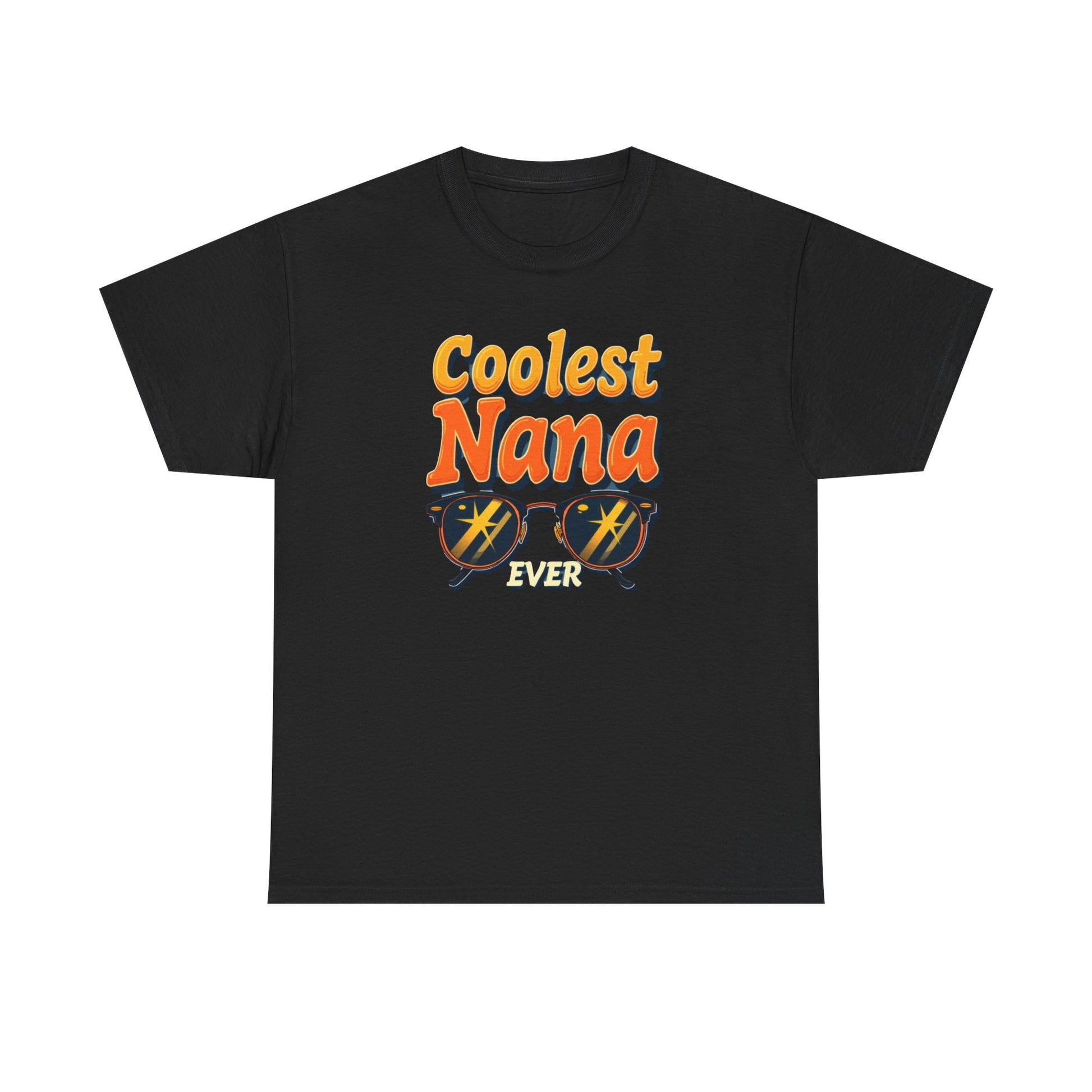 Coolest Nana Ever Unisex Heavy Cotton Tee | Perfect Gift for Grandmothers, Birthday, Mother's Day, Gifts for Her, Family Reunion - Psychonaut Swag