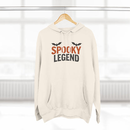 Spooky Legend Hoodie — Halloween Bat Graphic Fleece Sweatshirt