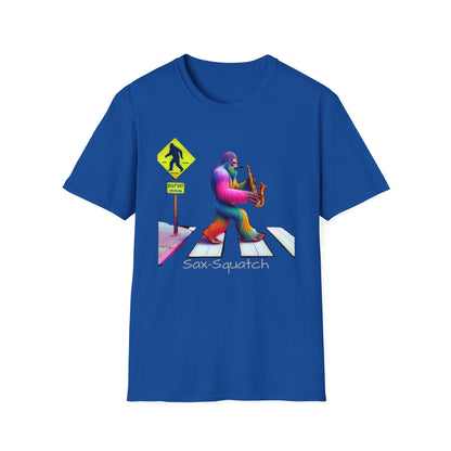 Sax-Squatch, Unisex Softstyle T-Shirt
