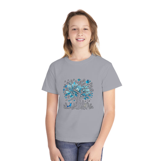 Whimsical tree Youth Midweight Tee - Psychonaut Swag