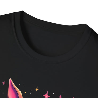 Easter Bunny Sasquatch T-Shirt — Colorful Psychedelic Bunny with Egg Basket