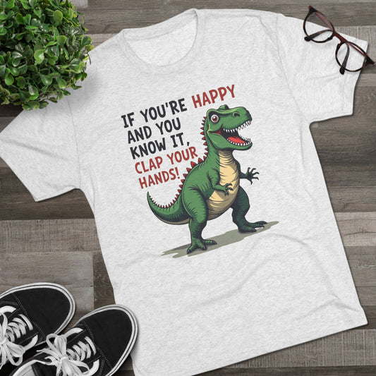 T‑Rex Would If It Could — Funny Dinosaur Crew Tee