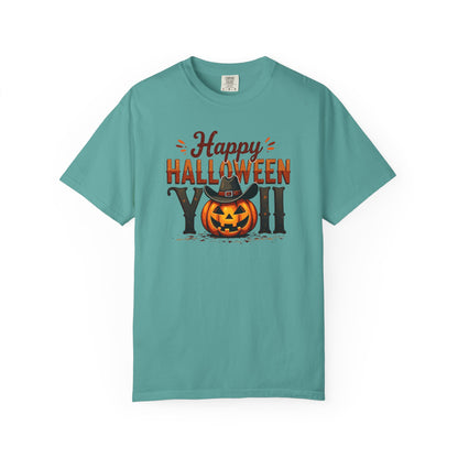 Halloween T-Shirt — "Happy Halloween You" Pumpkin Witch Graphic