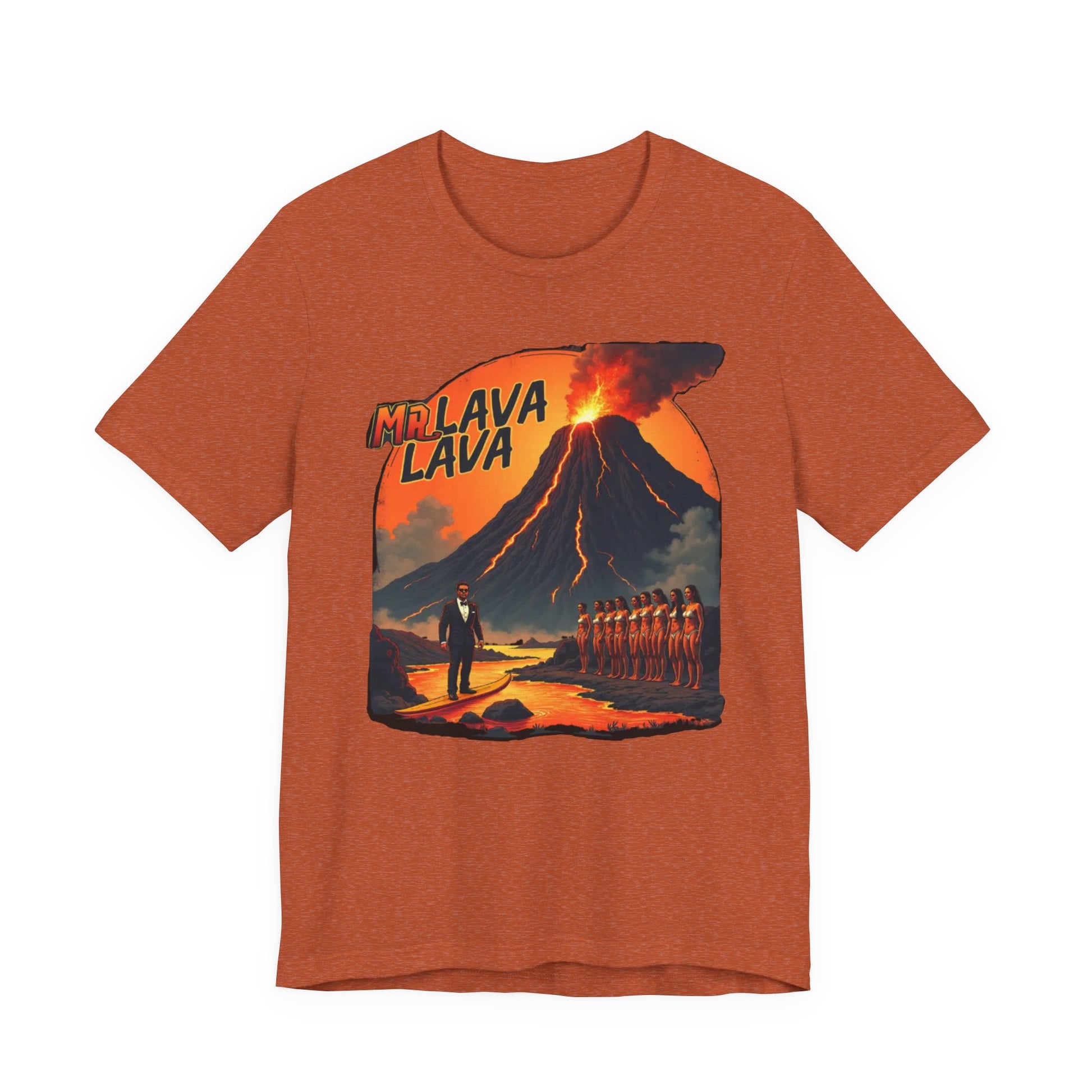 Mr. Lava Lava Tee, Unisex Graphic Shirt, Cool Retro T-Shirt, Perfect for Summer, Volcano Art, Gift for Geology Lovers - Psychonaut Swag