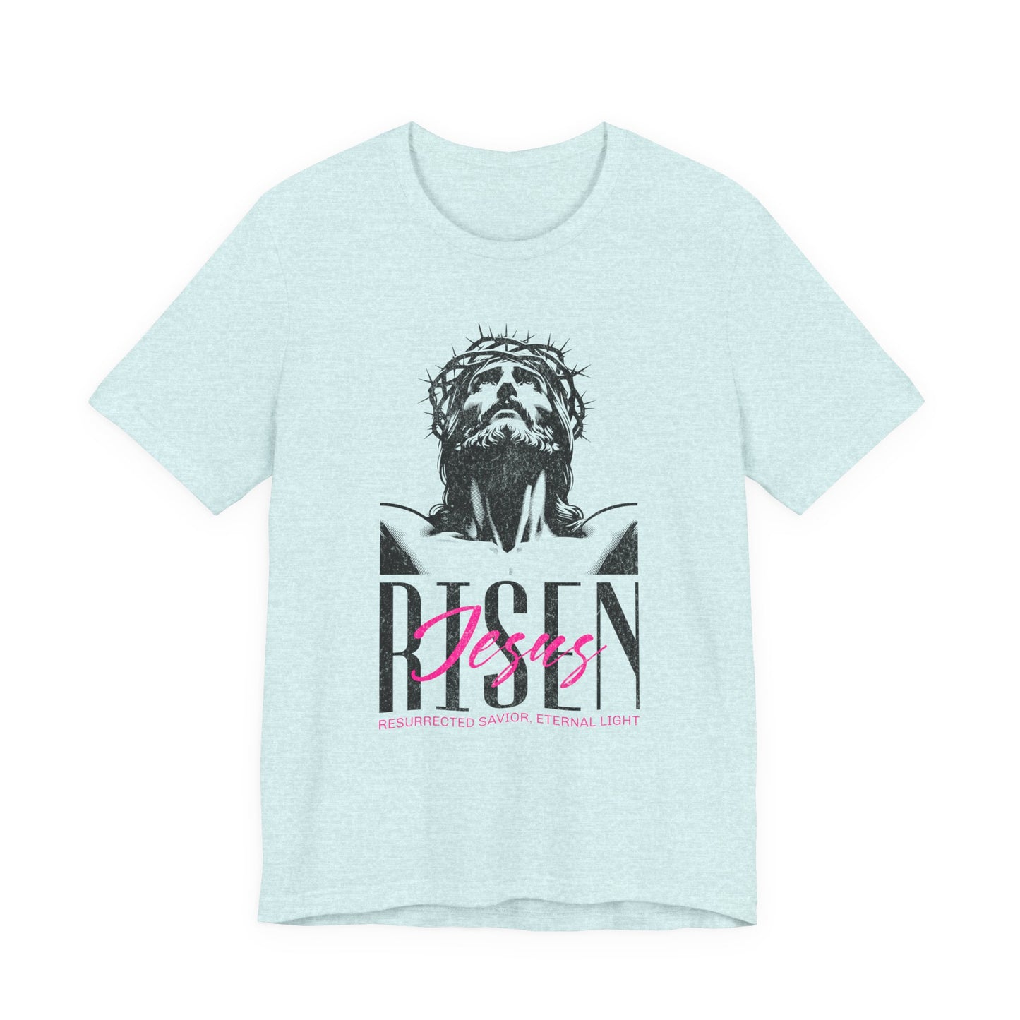 Risen Jesus Portrait Tee — Christian Easter Resurrection T-Shirt