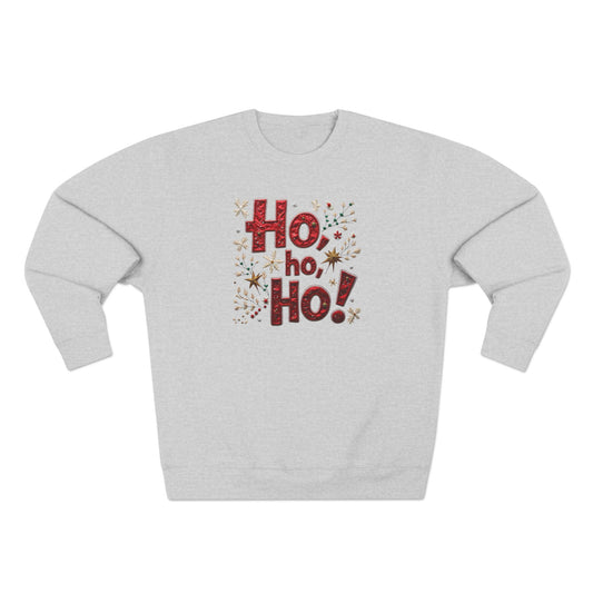 Ho Ho Ho! Christmas Crewneck Sweatshirt – Festive Holiday Sweater