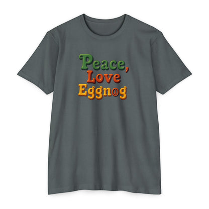 Peace, Love, Eggnog Holiday T-Shirt
