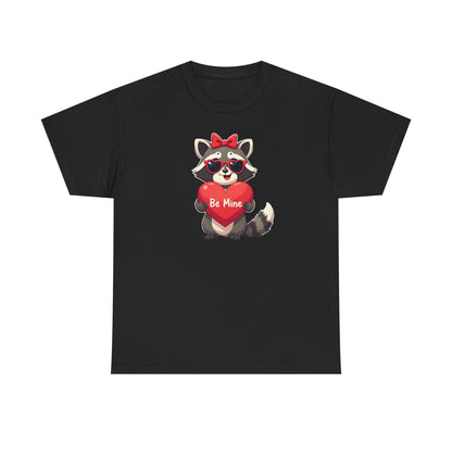 Raccoon Valentines Unisex Heavy Cotton Tee