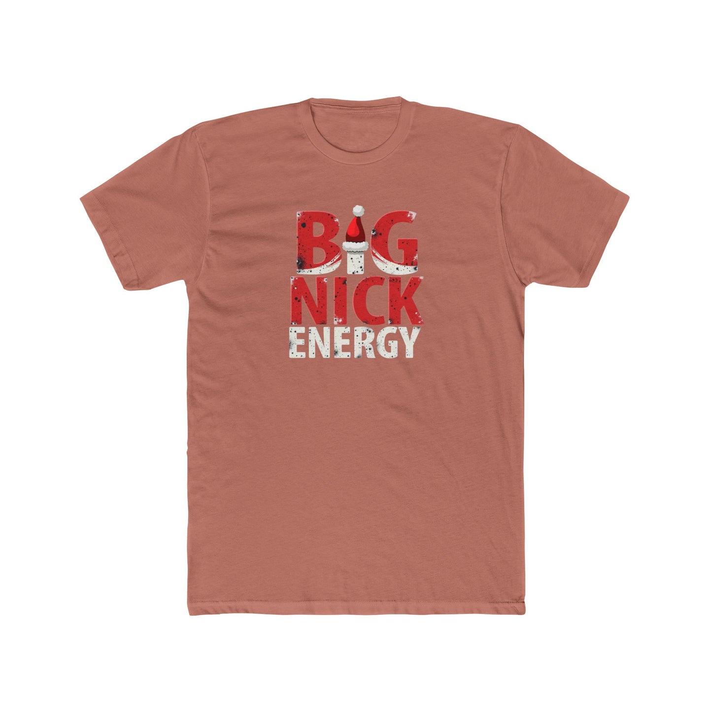 Big Nick Energy T-Shirt — Christmas Santa Hat Holiday Tee