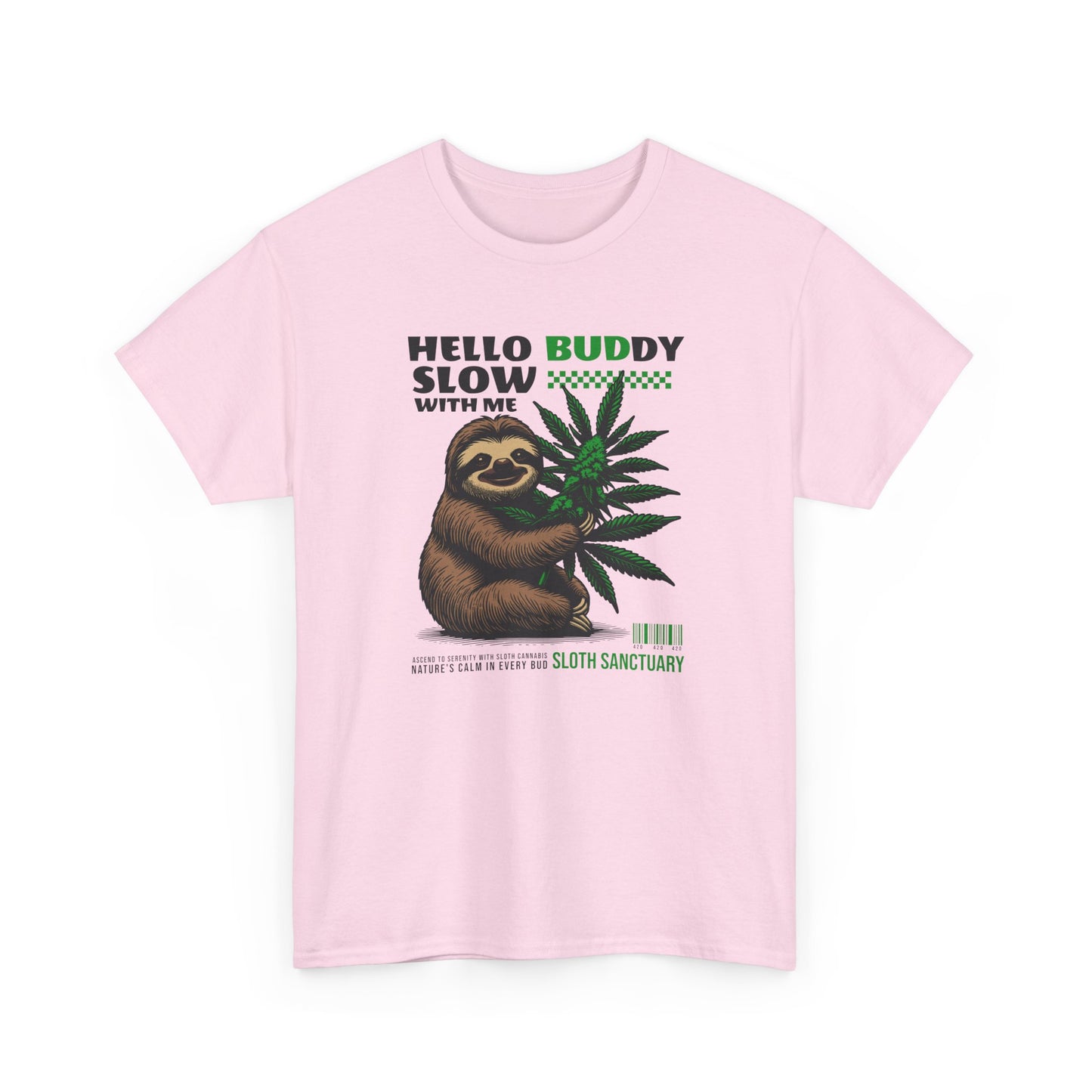 Sloth Buddy, Unisex Heavy Cotton Tee