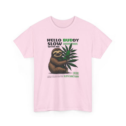 Sloth Buddy, Unisex Heavy Cotton Tee