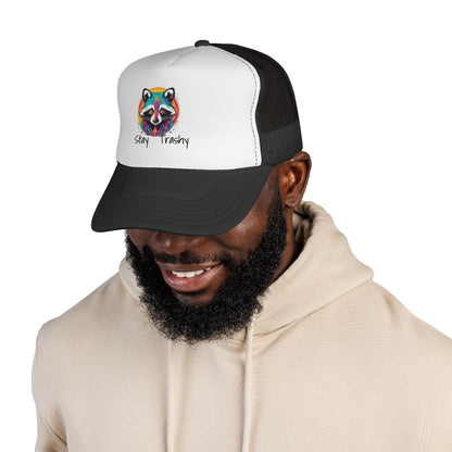 Stay Trashy Racoon, Snapback Trucker Caps