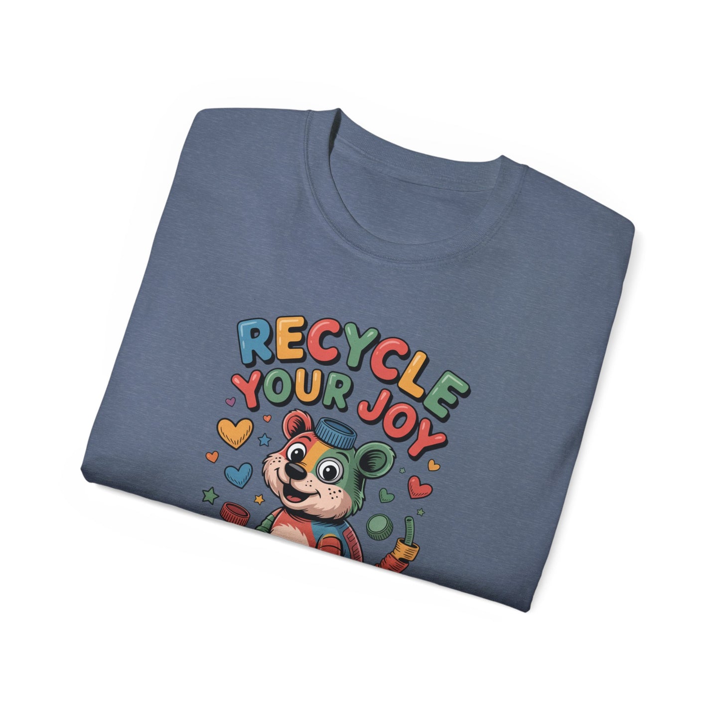 Recycle Your Joy Panda Tee — Cute Eco-Friendly Positive Message T-Shirt