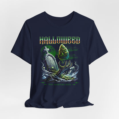 Halloweed, Haunted Herb, Unisex Jersey Short Sleeve Tee