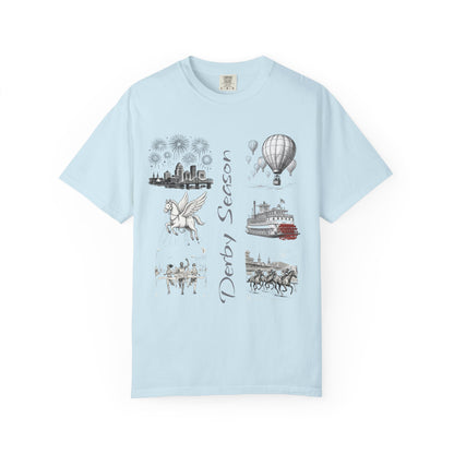 Derby Season T-Shirt — Horse Racing & Balloon Glow Festival Tee