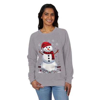 Snowman Holiday Crewneck — Snowy Season Raglan Sweatshirt