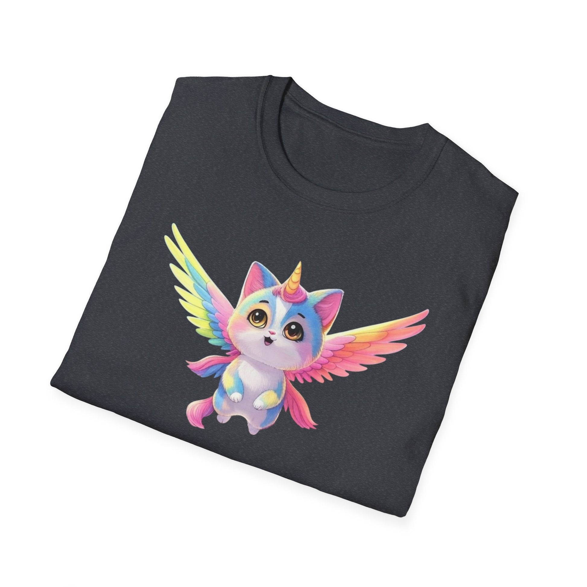 Flying Catacorn, T-Shirt - Cute Flying Feline Unicorn Design - Psychonaut Swag