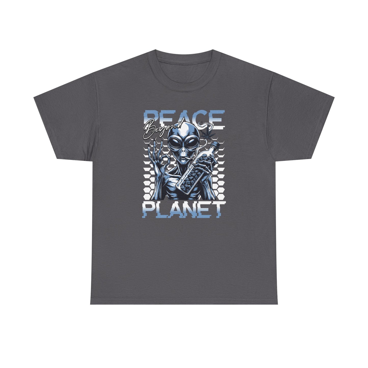 Peace Planet Alien T‑Shirt — Retro Sci‑Fi Graphic Tee