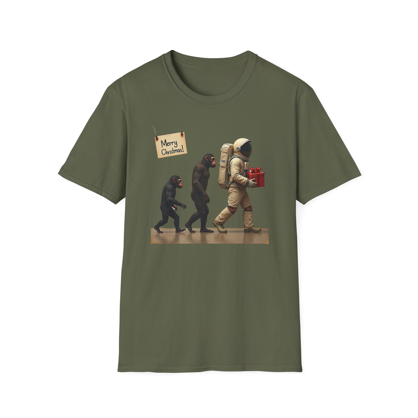 Evolution of Astronaut, Unisex Softstyle T-Shirt