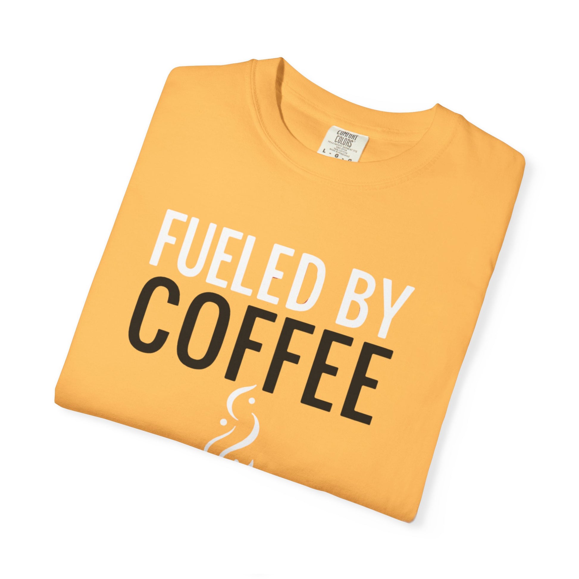 Fueled by Coffee Unisex Garment-Dyed T-Shirt - Psychonaut Swag