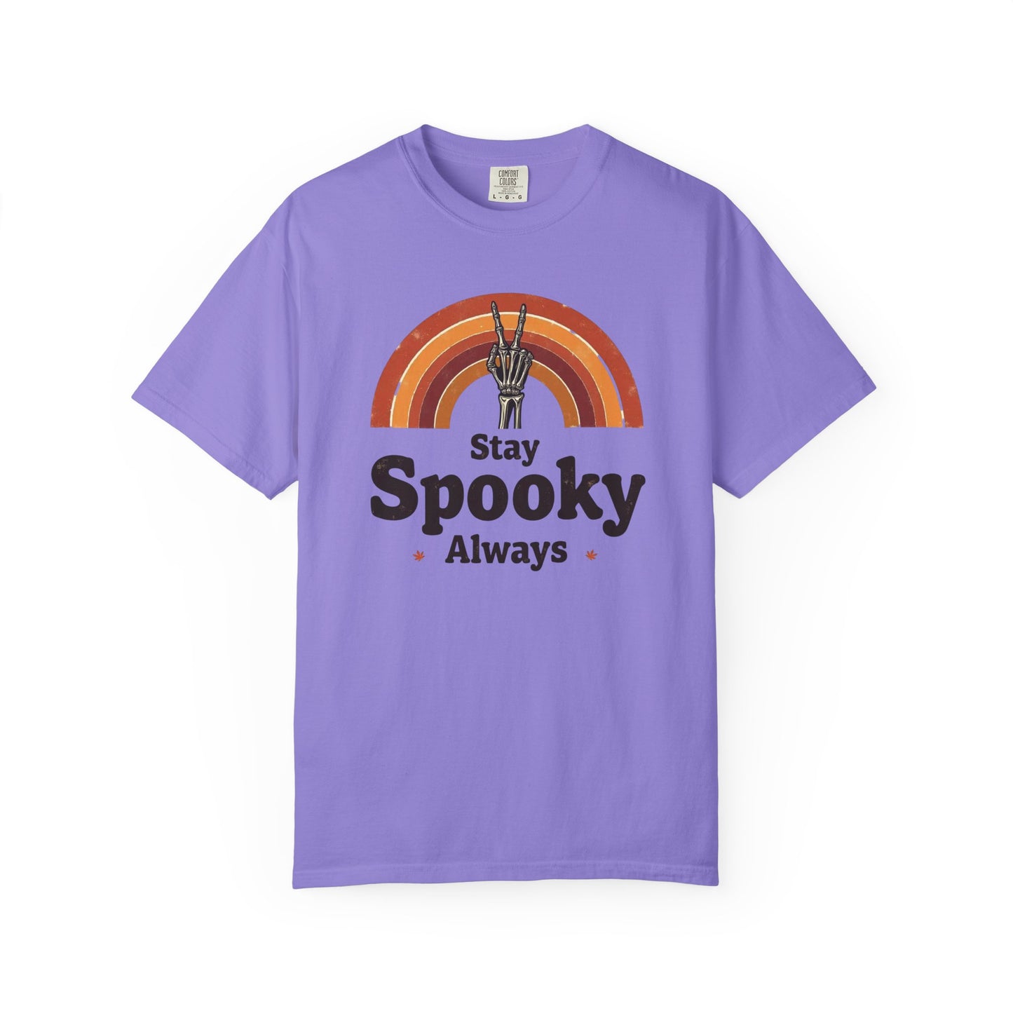 Stay Spooky Always T-Shirt — Retro Rainbow Halloween Tee