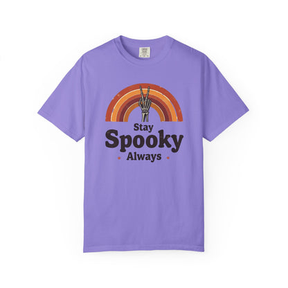 Stay Spooky Always T-Shirt — Retro Rainbow Halloween Tee